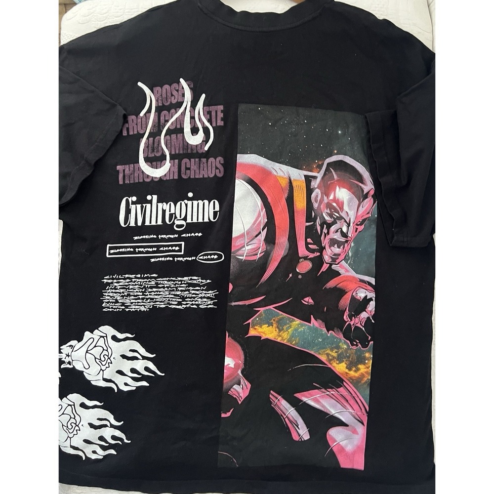 CIVIL REGIME X Darc Sport X MARVEL X-MEN COLOSSUS RAGE T-Shirt XL Rare EXCELLENT